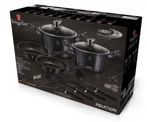Zestaw garnków Berlinger haus bh-6917 carbon pro komplet 1szt