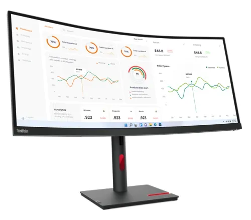 Monitor Lenovo ThinkVision T34w-30 34" VA 60Hz 4ms Zakrzywiony