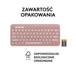 Klawiatura membranowa Logitech Pebble Keys 2 K380s - różowy