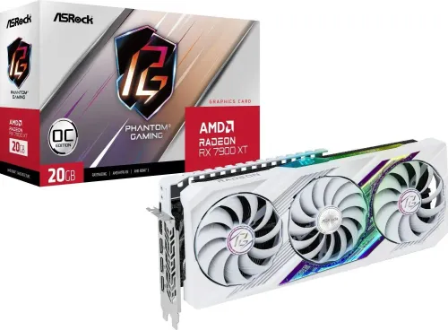 Karta graficzna ASrock Radeon RX 7900 XT Phantom Gaming White 20GB GDDR6 320bit FSR