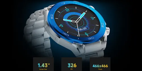 Smartwatch IMIKI Xplorer Oyster Srebrno-niebieski
