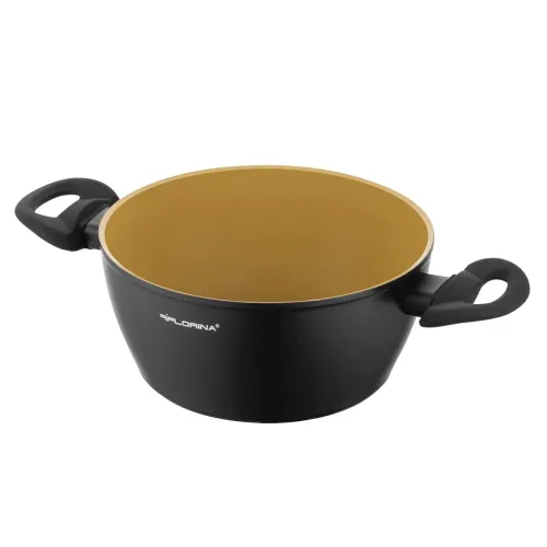 Garnek aluminiowy nieprzywierający z pokrywką FLORINA AMVEGAN 2,1 l