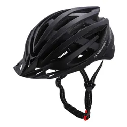 Kask rowerowy WOZINSKY HT-28VC Czarny MTB z lampką (rozmiar M)