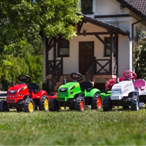 Falk Traktorek X Tractor Zielony Z Przyczepką Klakson 2-5 Lat