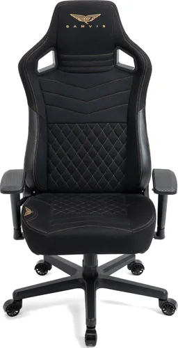 Fotel GAMVIS Elite 2.0 Pro XXL Czarny (złote elementy)