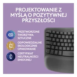 Klawiatura membranowa Logitech Wave Keys - grafitowy