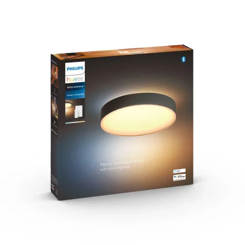 Lampa sufitowa Philips Hue White Ambiance Enrave duża Czarny