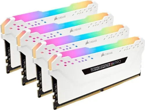 Pamięć RAM Corsair Vengeance RGB PRO White DDR4 (4 x 8GB) 32GB 3200 CL16