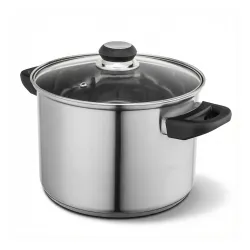 Garnek ze stali nierdzewnej z pokrywką EMILIO 5,6 l