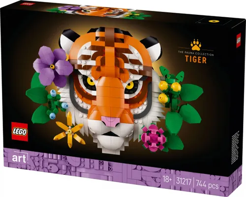 LEGO Klocki ART 31217 Kolekcja zwierząt - tygrys