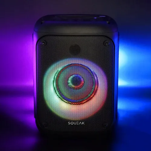 Głośnik mobilny SQUEAK Beatflow Radio FM Czarny