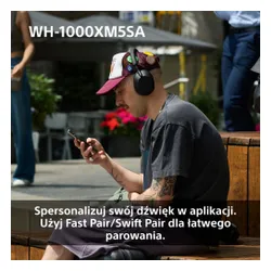 Słuchawki nauszne SONY WH-1000XM5SA ANC Czarny