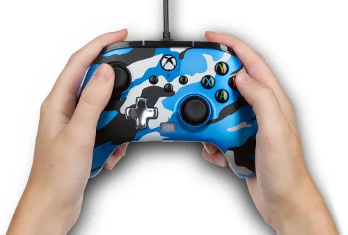 Pad PowerA Enhanced Metallic Blue Como do Xbox Series X/S, Xbox One, PC Przewodowy