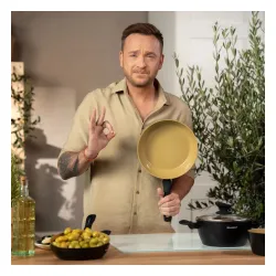 Garnek aluminiowy nieprzywierający z pokrywką FLORINA AMVEGAN 2,1 l