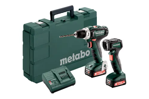 Metabo PowerMaxx BS 12 + ULA 12 LED el feneri ile Akülü matkap