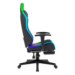 Fotel DEFENDER Watcher RGB Czarny