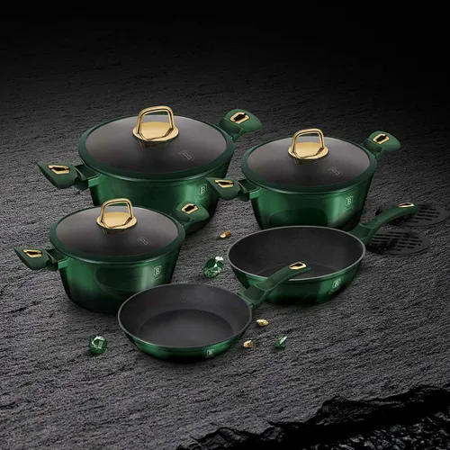 Zestaw garnków BERLINGER HAUS Emerald Collection BH/6065 (10 elementów)