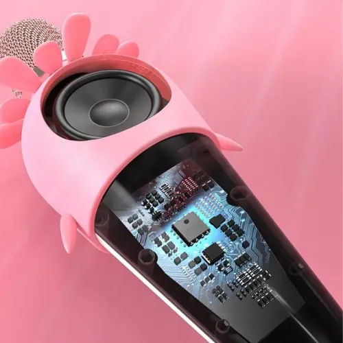 Mikrofon z głośnikiem Bluetooth Forever AMS-200 dla dzieci 5W Różowy