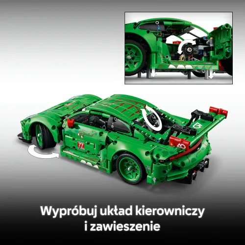 LEGO 42224 Technic Samochód Porsche 911 GT3 R Rexy AO Racing