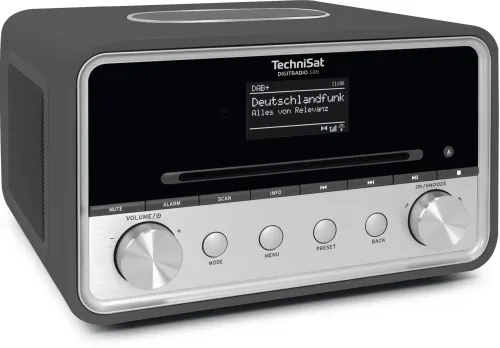 Radioodbiornik TechniSat DigitRadio 586 Radio FM DAB+ Internetowe Bluetooth Antracyt-srebrny