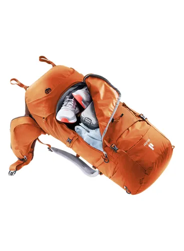 Plecak trekkingowy damski Deuter Aircontact Core 55+10 SL - chestnut/umbra