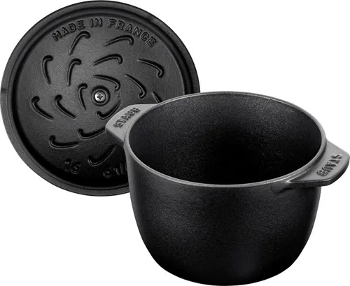 Mały garnek okrągły STAUB LA COCOTTE 16 cm Czarny