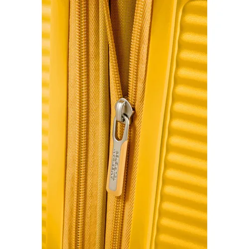 Большой чемодан American Tourister Soundbox - golden yellow