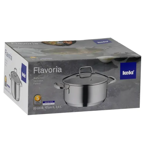 KELA Flavoria 2,4 l - garnek ze stali nierdzewnej z pokrywką