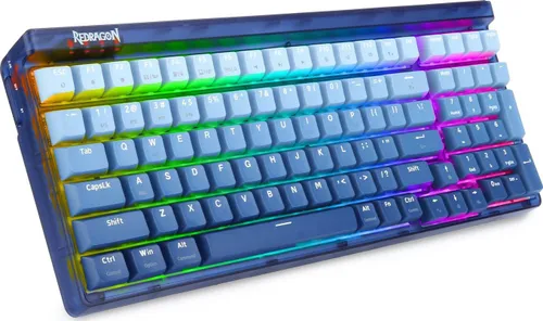 Klawiatura mechaniczna Redragon K656 Pro RGB Purple Switch Niebieski