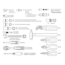 Zestaw narzędzi 122 elementy Neo 10-196