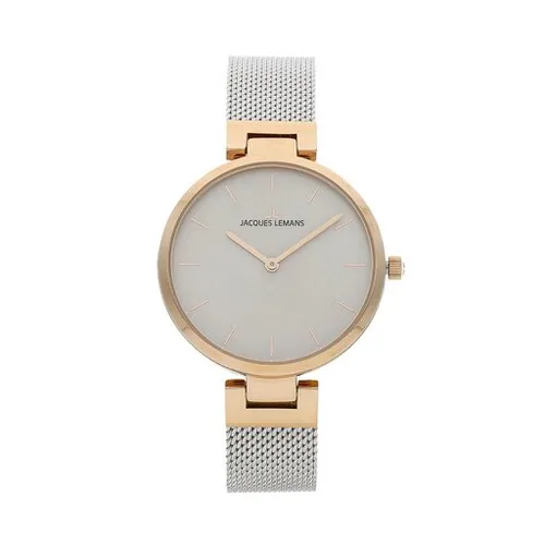 Jacques Lemans Milan 1-2110k Silver / Rose Gold saati