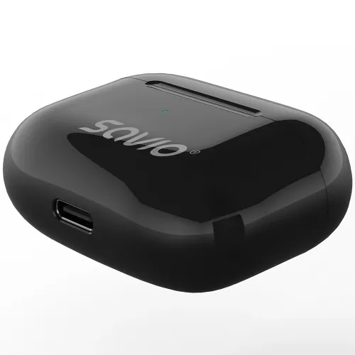 Słuchawki bezprzewodowe Savio TWS-02 PRO Douszne Bluetooth 5.4 Czarny
