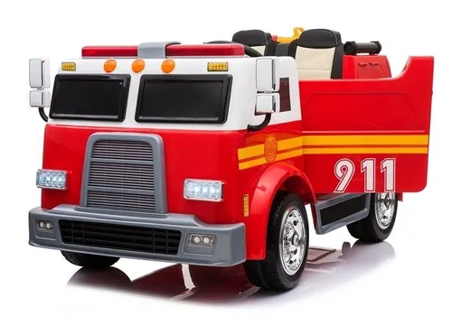 Wóz Strażacki Dla Dziecka Auto Na Akumulator Ll911 Akcesoria Pilot Eva Skóra