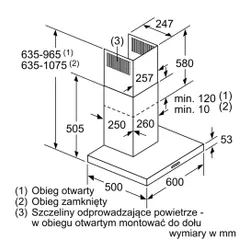 Okap Bosch DWB66FM50 Stal szlachetna