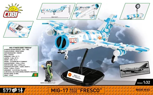 Klocki Cobi HC Cold War MiG-17 NATO Code 'Fresco'