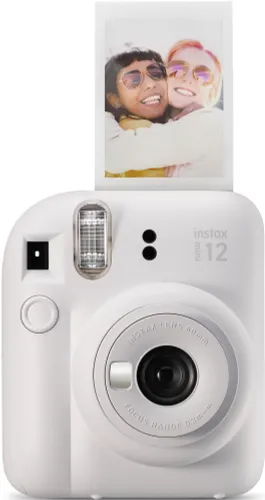 Aparat FUJIFILM Instax Mini 12 Biały Pokrowiec + Album + Ramki + Sznurek + Klamerki
