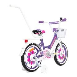 Rower dziecięcy GERMINA BMX 16 cali dla dziewczynki Fioletowy