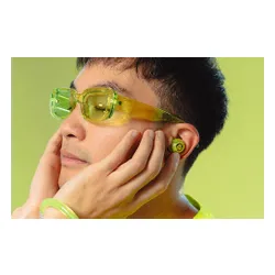 Słuchawki dokanałowe JLAB Go Pop ANC Żółto-przezroczysty