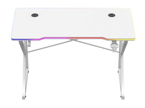 Biurko gamingowe HUZARO Hero 1.7 RGB Biały