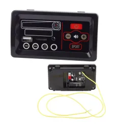Panel Muzyczny Do Pojazdu Na Akumulator 12V Karta microSD USB Wyświetlacz LED
