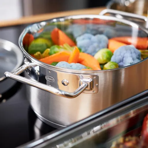 ROESLE Expertiso 5,8 l - garnek ze stali nierdzewnej z pokrywką