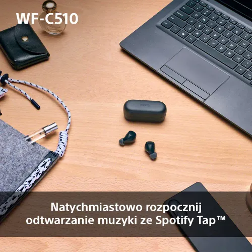 Słuchawki bezprzewodowe Sony WF-C510 Dokanałowe Bluetooth 5.3 Czarny