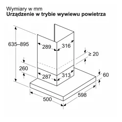 Okap Bosch DWB67DN60 Czarny