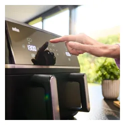 Air Fryer Frytkownica beztłuszczowa BRAUN TwinCook 5 TD5030I 10l z 8 automatycznymi programami, podwójnym koszem i okienkiem do obserwacji postępów gotowania