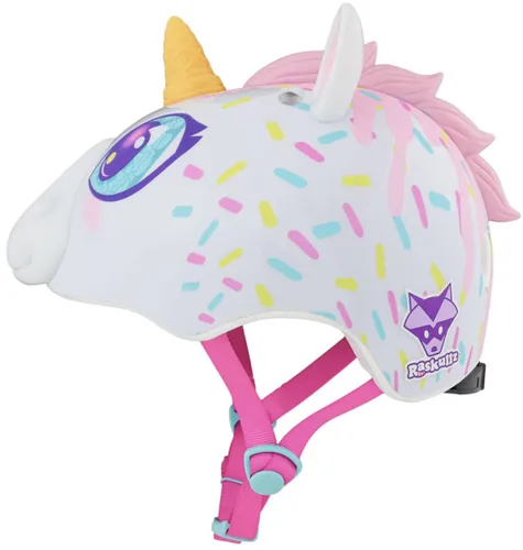 Kask rowerowy RASKULLZ Super Unicone Biały dla Dzieci (rozmiar S)