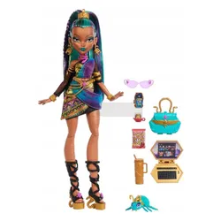 LALKA MONSTER HIGH NEFERA DE NILE królewska mumia + skarabeusz Lavish JDR48