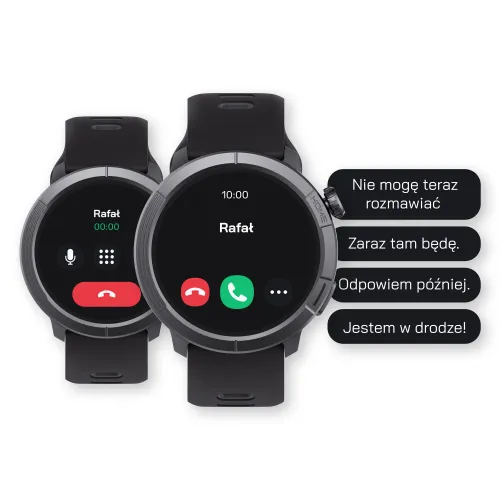 Smartwatch STELIO Activ Pro AI GPS 46mm Tytan Czarny