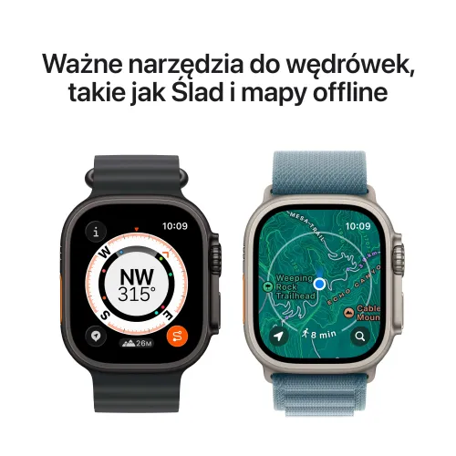 Apple Watch Ultra 3 GPS + Cellular 49mm koperta tytanowa (czarny) + pasek Alpine rozmiar M (czarny)