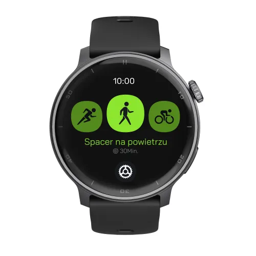 Smartwatch STELIO Activ Funkcje AI 46mm GPS Czarny