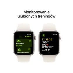 Apple Watch SE 2gen GPS koperta 40mm z aluminium Księżycowa poświata pasek sportowy Księżycowa poświata M/L